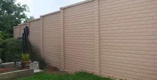 betonzaun mediterran klassik stein beige 500