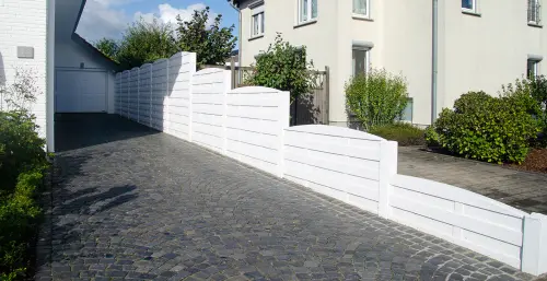 betonzaun standard elegant mit bogen beckers betonzaun 500