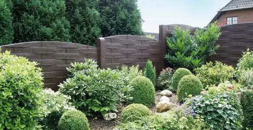 betonzaun standard flecht braun versatz 500