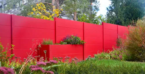 betonzaun standard glatte platte eingefaerbt beckers betonzaun 500