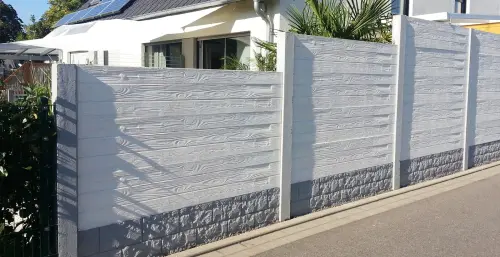 betonzaun standard prestige mit versatz 500