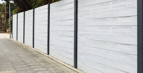 betonzaun standard prestige weiss dunkle pfosten 500