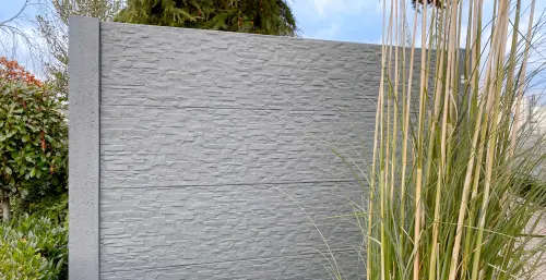 betonzaun standard rockstone grau 500