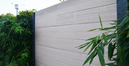 betonzaun standard timber weiss 500